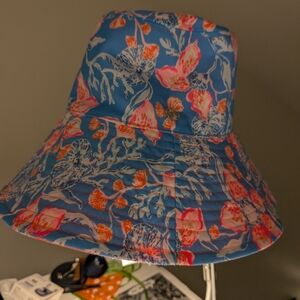 NWT Lilly Pulitzer Bahamian Rhapsody Multi GWP UPF 50+ Sun Hat One Size
